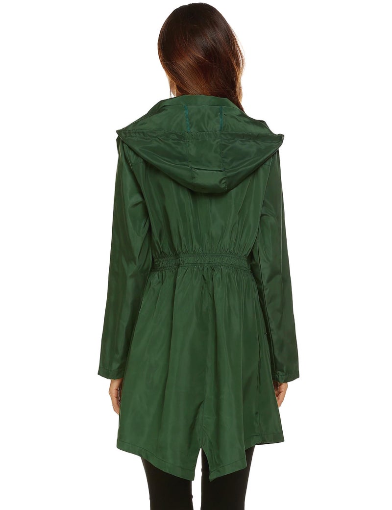 LOMON Women Raincoat Packable and Lightweight For Travel Outdoor Hooded Waterproof hiking Jacket - Image 5